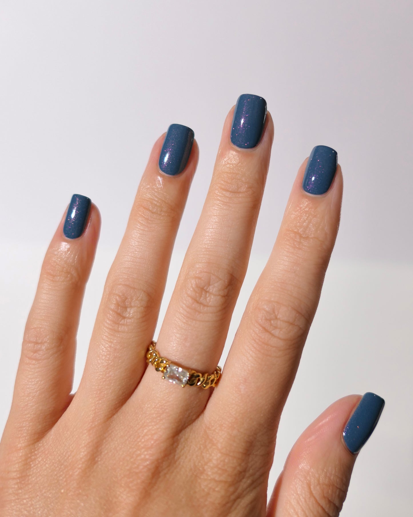 Glamour | Dusty Blue With Pink Shimmer