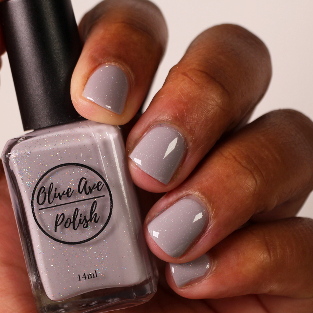 Icicle | Grey Scattered Holographic Cream