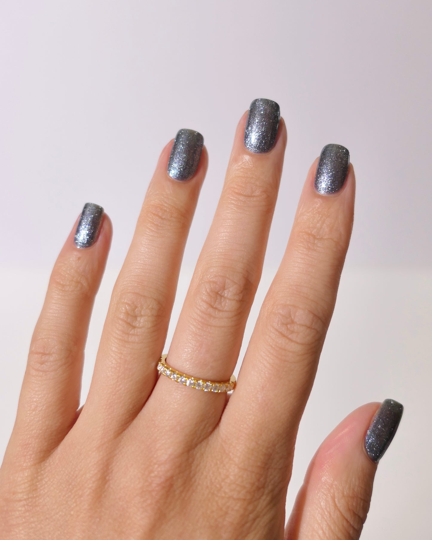 Night Court | Sparkly Gray Metallic