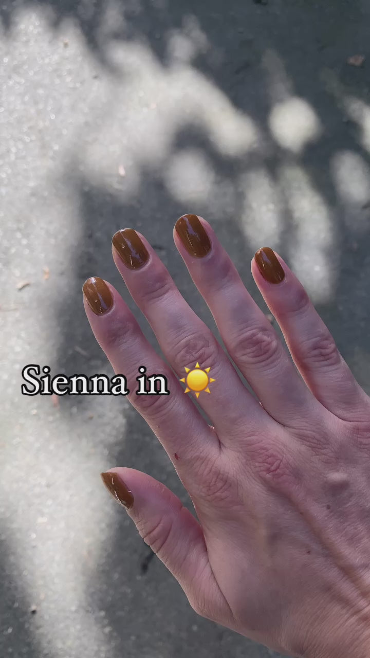 Mustard cream nail polish video