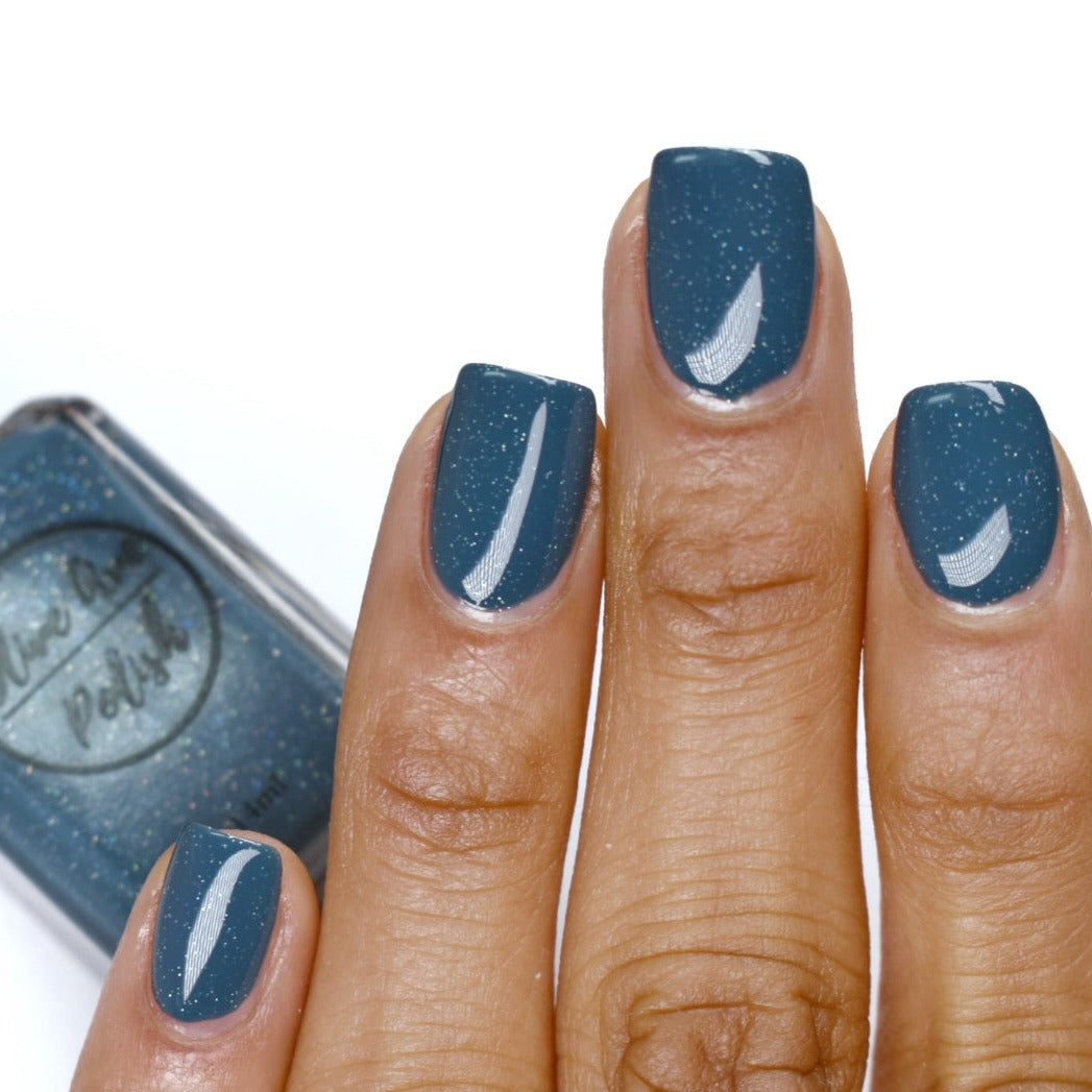 Raindrop | Dusty Blue Holographic Cream