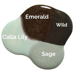 Sage | Pastel Green With Silver Shimmer