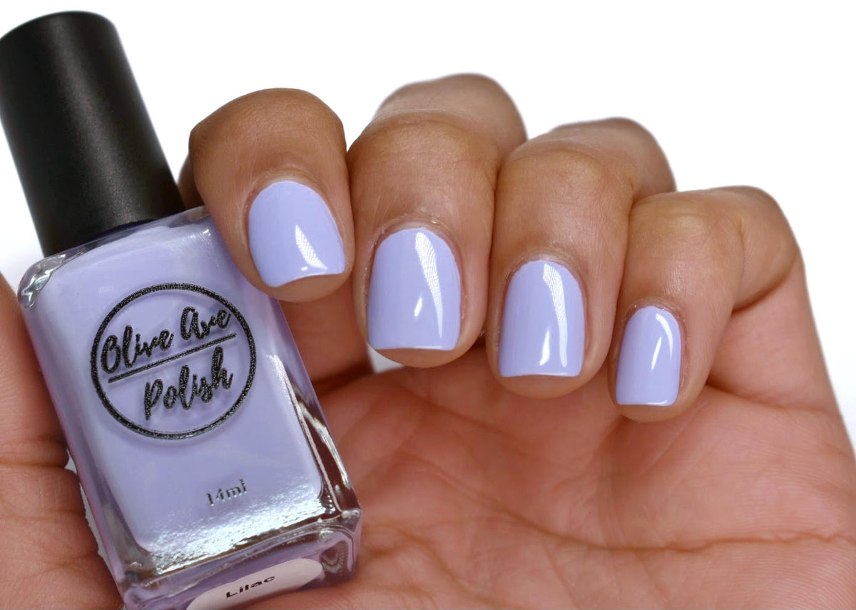 5. "Frosted Lilac" pastel purple nail polish - wide 2