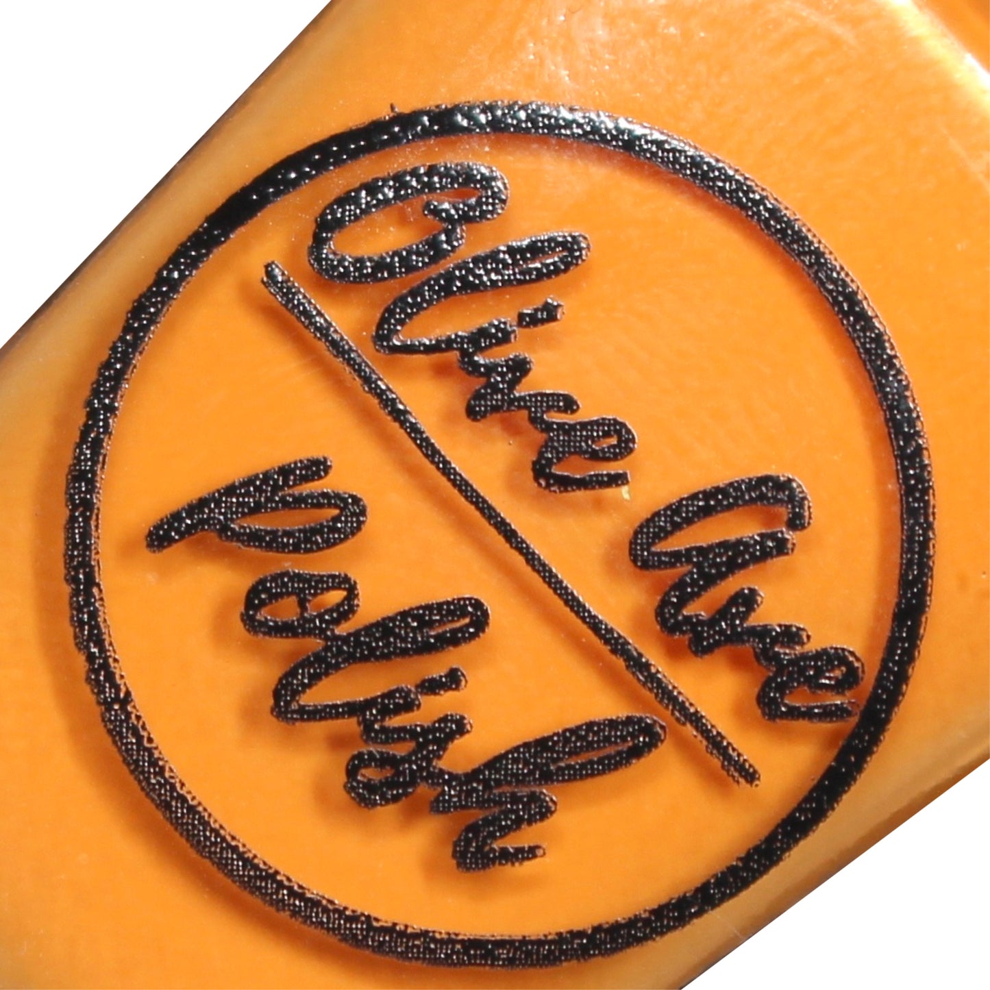 bright orange nail polish