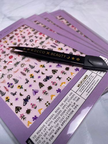 wildflower nail art sticker sheet deco beauty