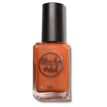 Ginger | spicy orange scattered holographic