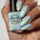 Partly Sunny | pastel blue with gold shimmer