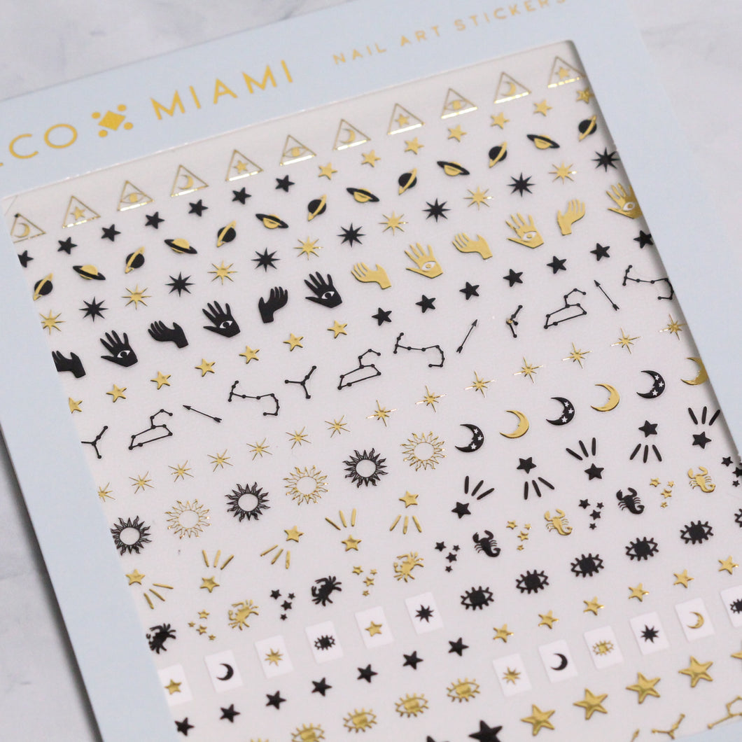Retrograde Deco Beauty Nail Art Stickers