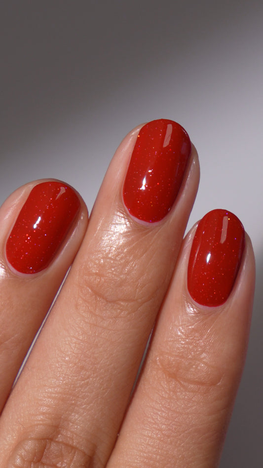 Spark | Red Scattered Holographic Cream