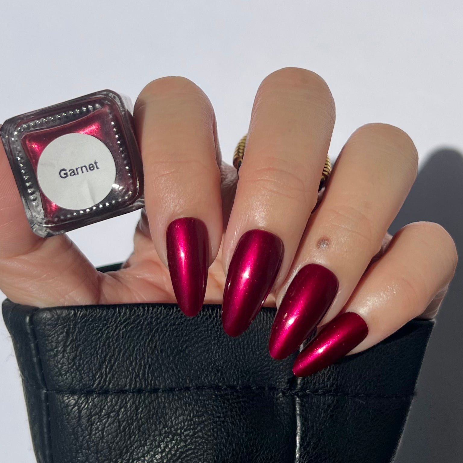 Garnet | Red Metallic Nail Polish | Vegan, Cruelty-free – Olive