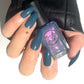 Glamour | dusty blue with pink shimmer