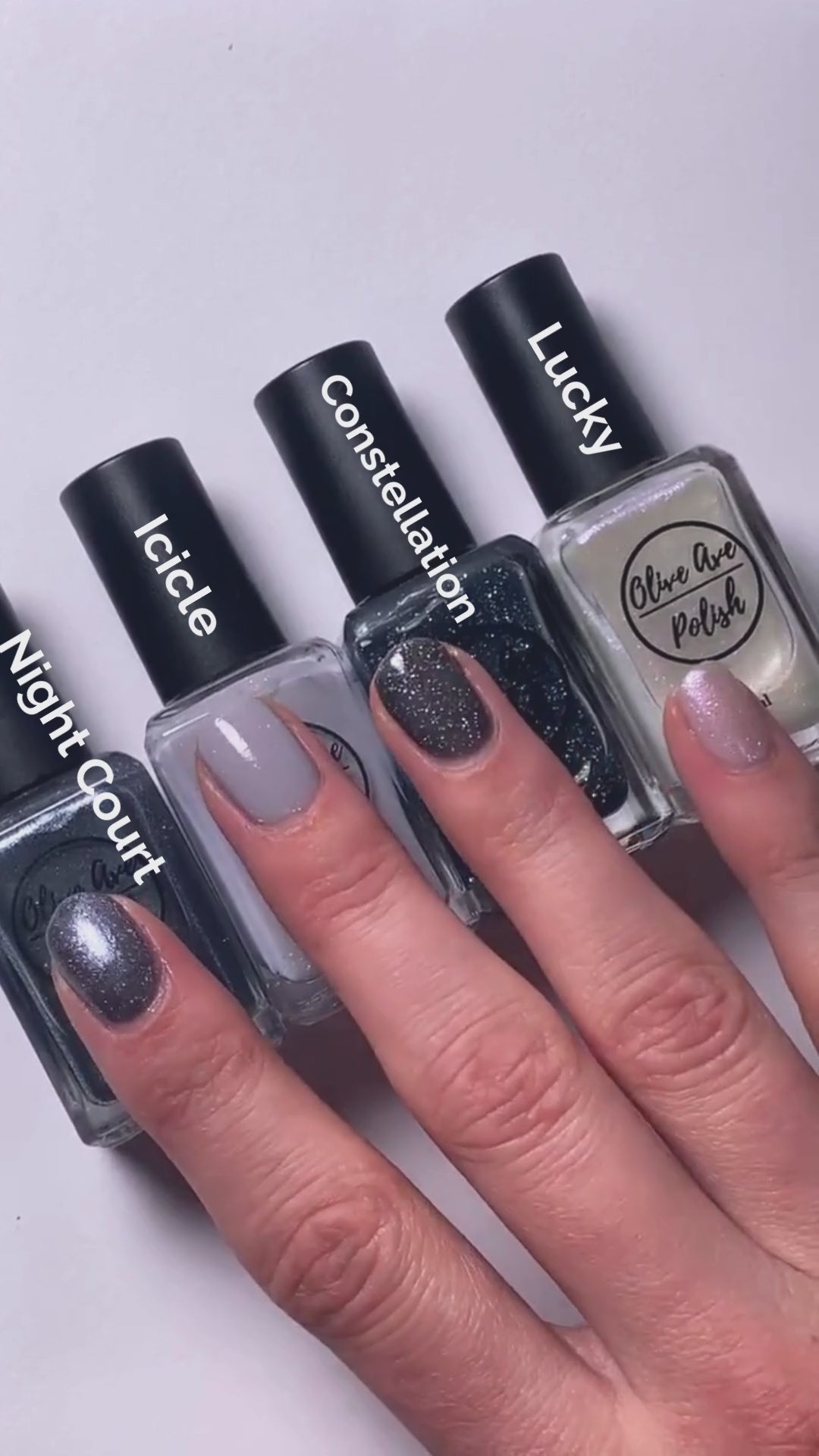 ＿nail〻〻 Night Court | Sparkly Gray Metallic Nail Polish | vegan, 21