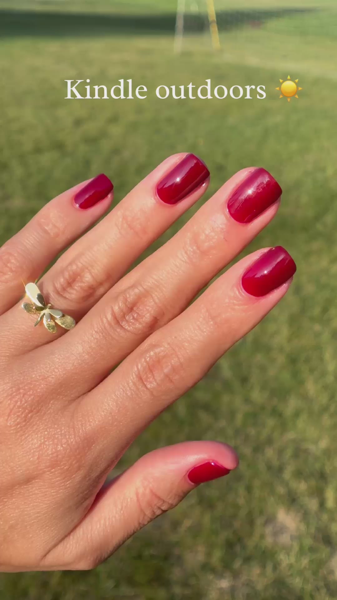 Kindle | Red Cream Nail Polish | Vegan, Cruelty-free, Non-toxic