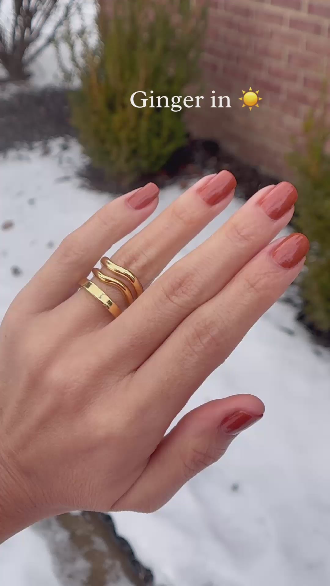 Ginger | Burnt Orange Holographic Nail Polish | Vegan, Cruelty