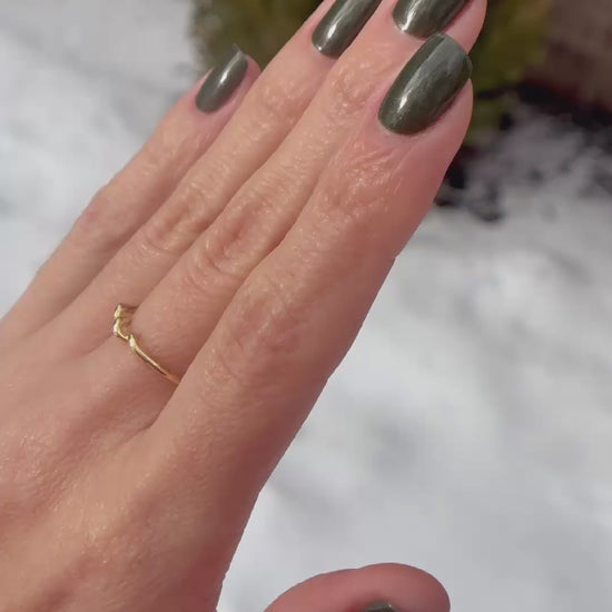 Green holographic nail polish outside and inside