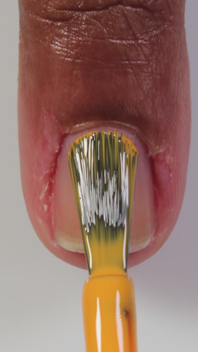 Orange cream nail polish live swatch