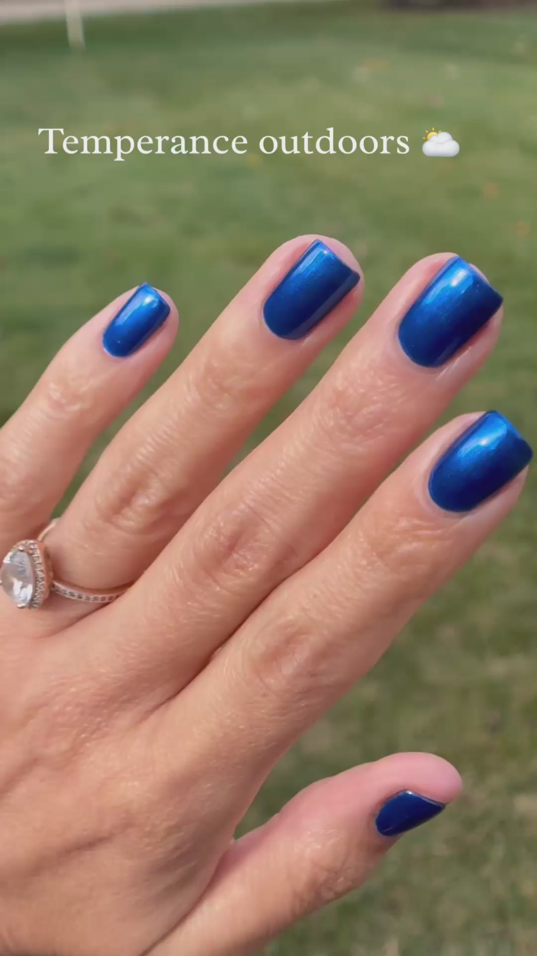 Temperance | Blue Metallic Nail Polish | Vegan, Cruelty-Free, Non