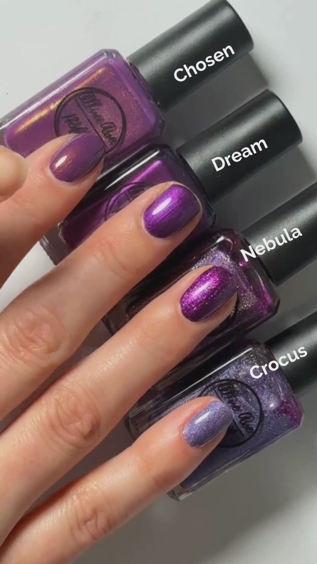 Crocus | Purple holographic nail polish | vegan, 10-free, +