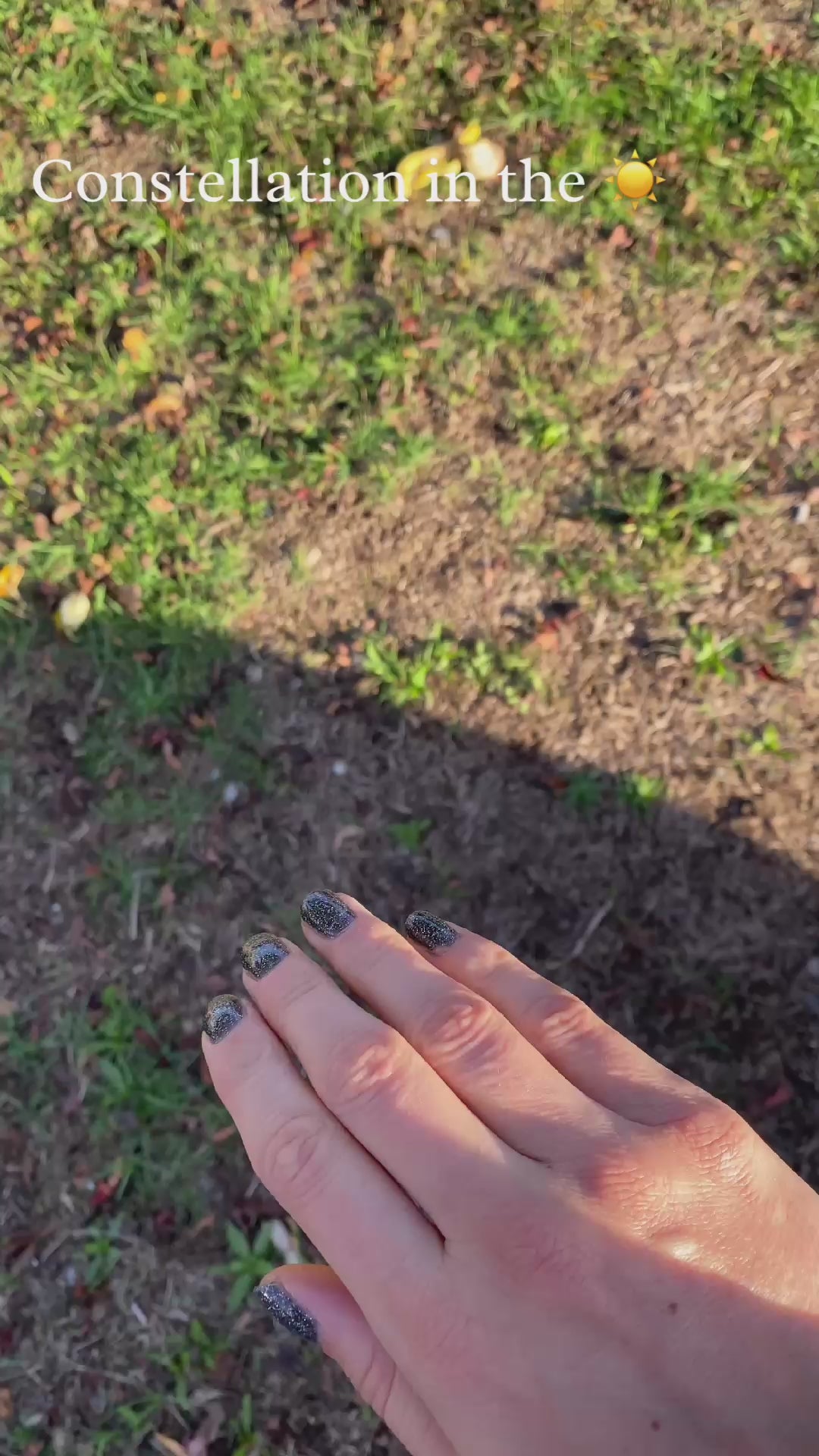Dark holographic nail polish video