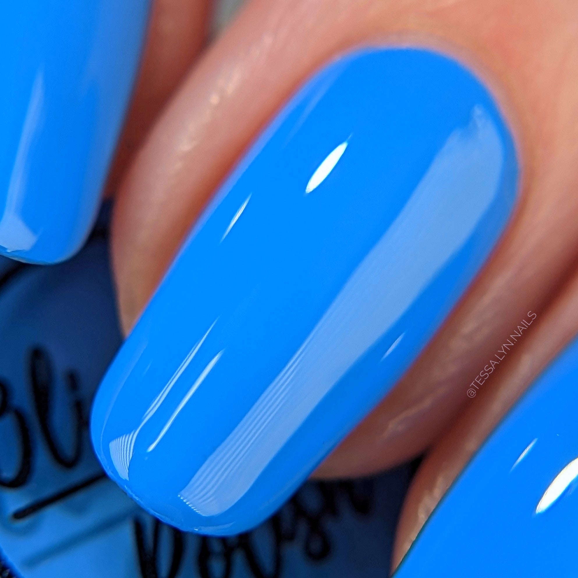 Buy VIKSON INTERNATIONAL 24 Pcs press on sky blue || UV Treated glossy  finish || press on fake artificial Nail extension set || with nail glue  sticker sheet & nails apply kit ||