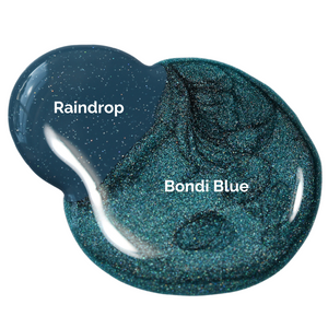 Teal Blue holographic nail polish comparison
