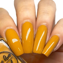 Load image into Gallery viewer, caramel nail polish swatch on pale skin tone