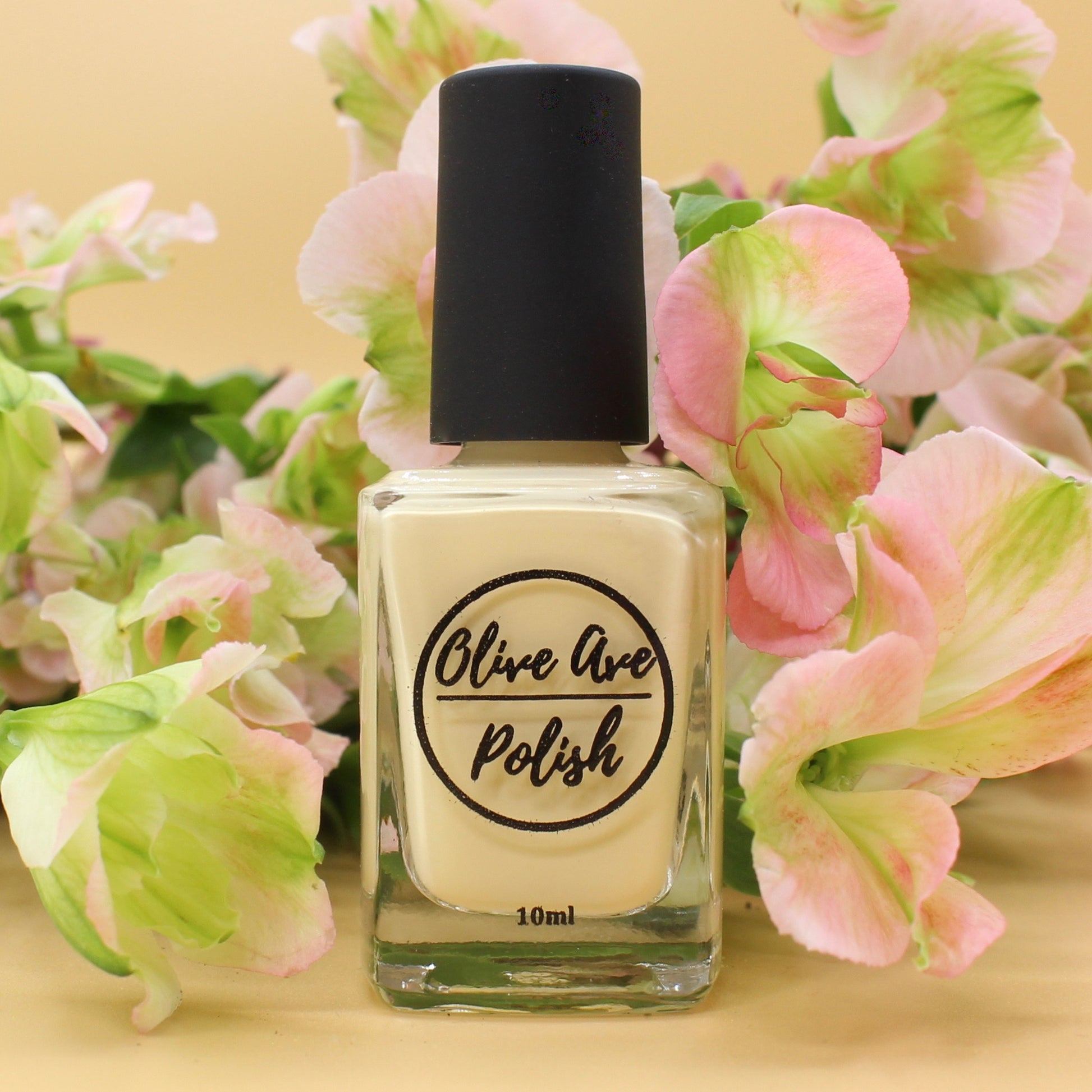 Pastel yellow nail polish