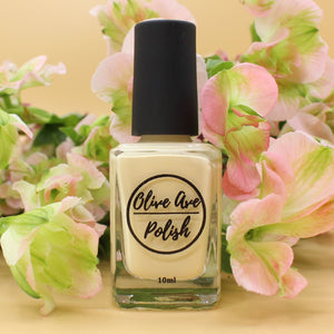 Pastel yellow nail polish