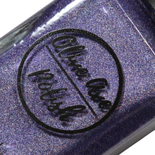 Load image into Gallery viewer, Purple holographic nail polish