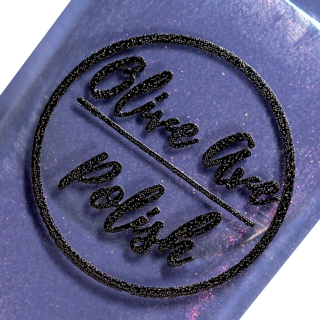 Purple shimmer nail polish